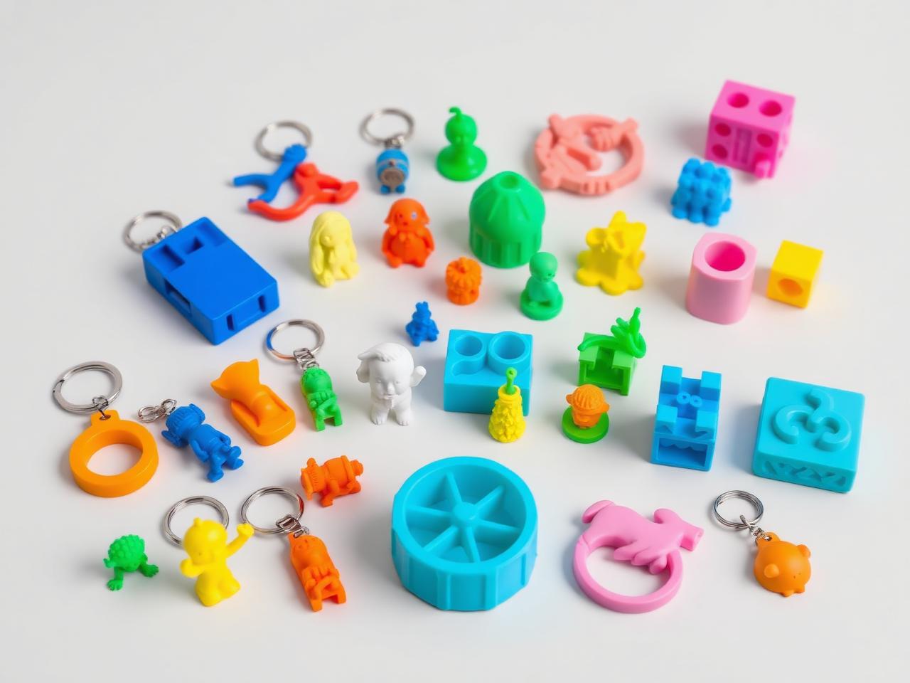 Coleção de peças impressas em 3D