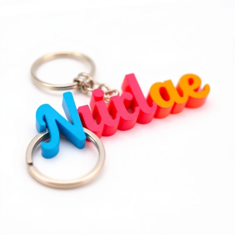 Chaveiro com Nome 3D
